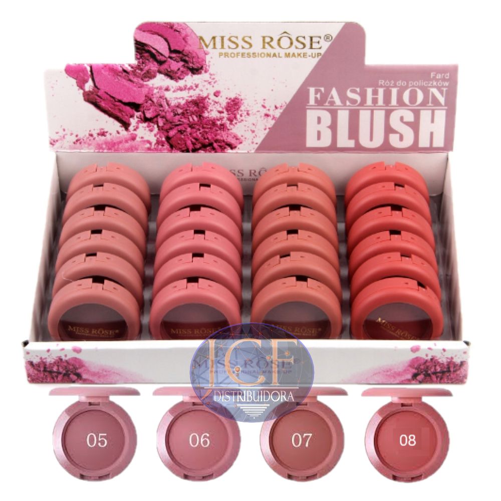 Miss Rose - Blush Fashion Cor 05 a 08 - Kit C/ 24 und