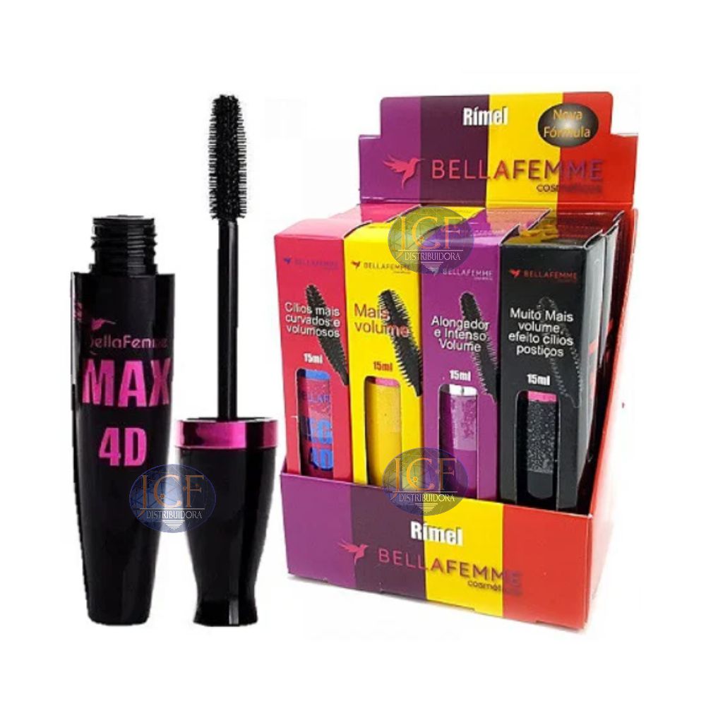 Bella Femme - Máscara para Cílios 4D BF10009A - 12 und