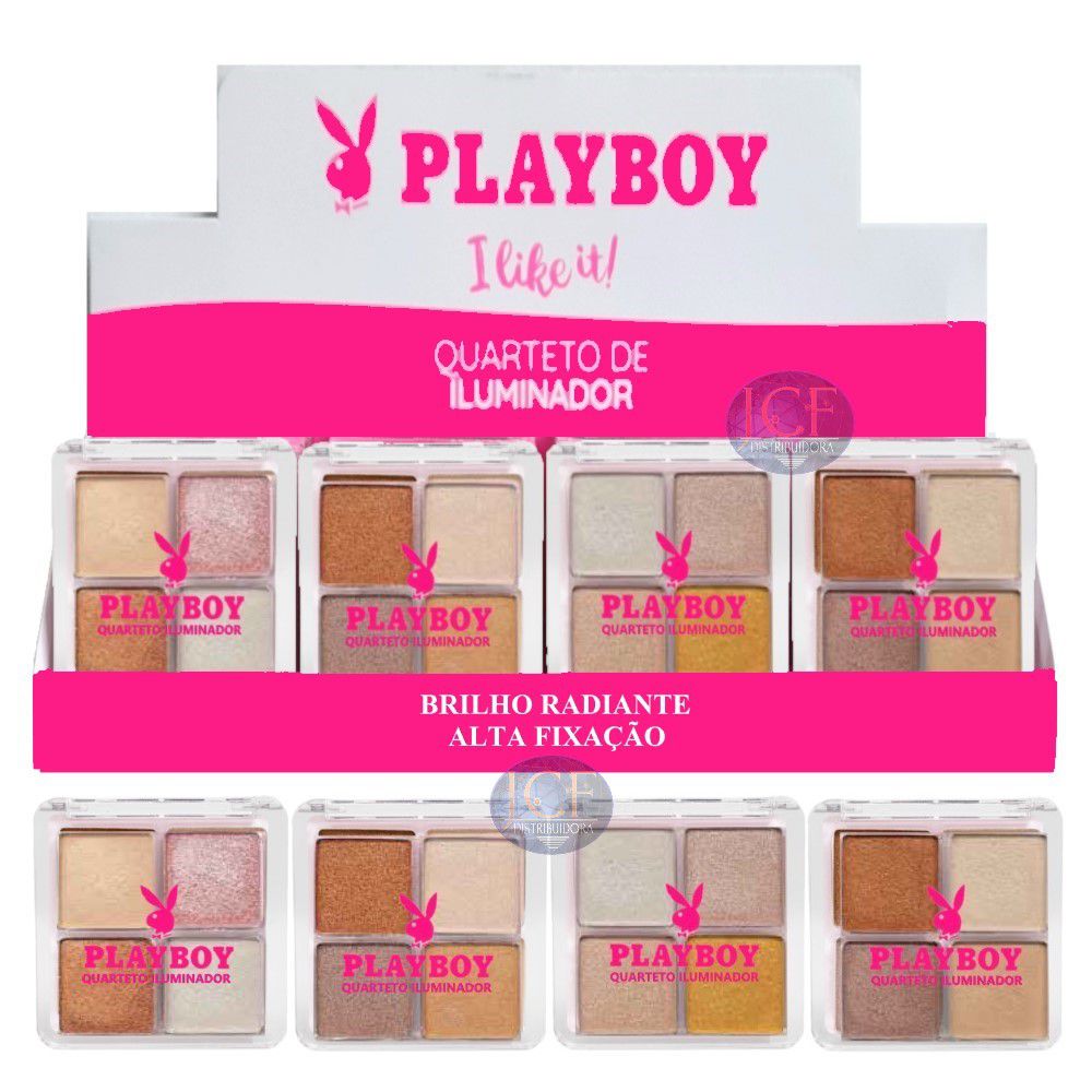 Playboy - Quarteto de Iluminador HB102155 - 24 Unid
