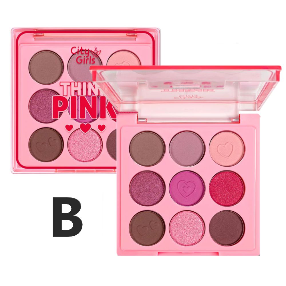 City Girl - Paleta de sombra Think Pink CG322 - Kit C/6 und