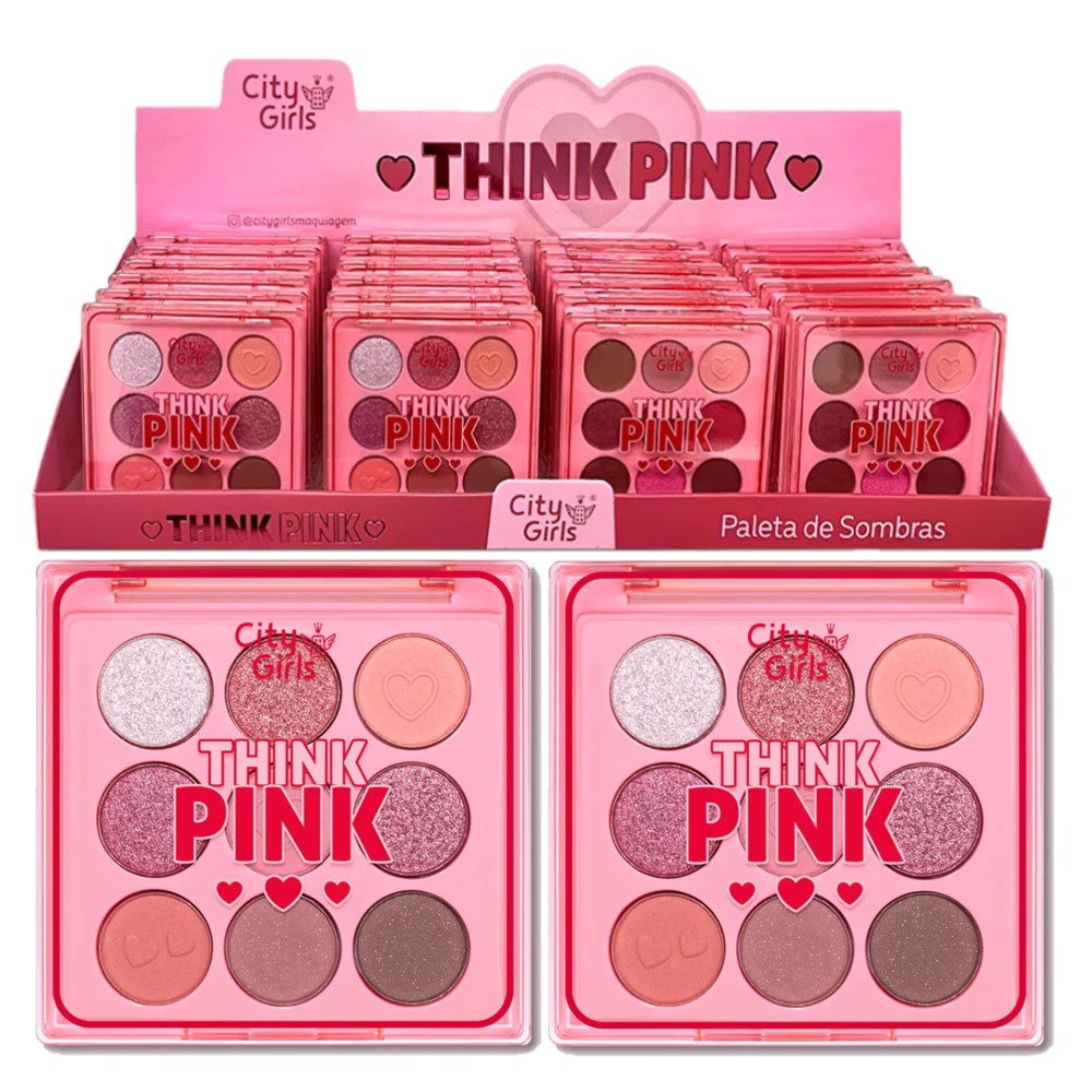 City Girl - Paleta de sombra Think Pink CG322 - Kit C/24 und