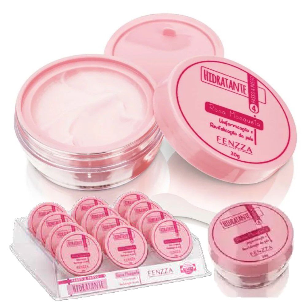 フェイスクリーム pink87 Fenzza - Hidratante Rosa Mosqueta FZ37082 - 12 und - Distribuidora