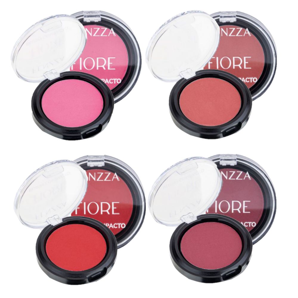 Fenzza - BLush Compacto Fiore BS04 - Kit C/24 und - Distribuidora