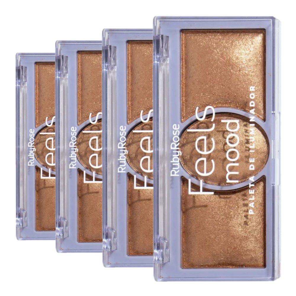 Ruby Rose - Paleta de Iluminador Feels Mood HB7530-2 / 12 Un Ruby Rose - Paleta de Iluminador Feels Mood HB7530-2 / 12 Un