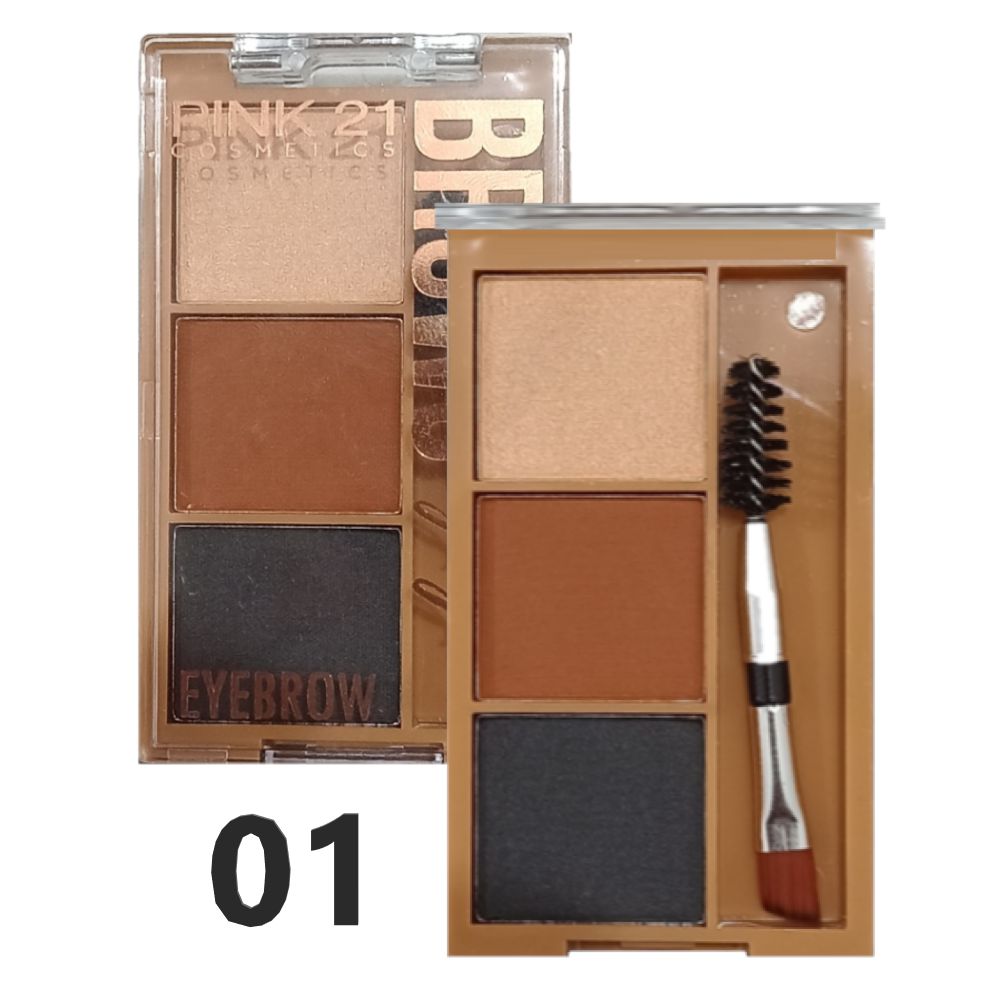 Pink 21 - Sombra Sobrancelhas e iluminador CS2786 - 6 Und