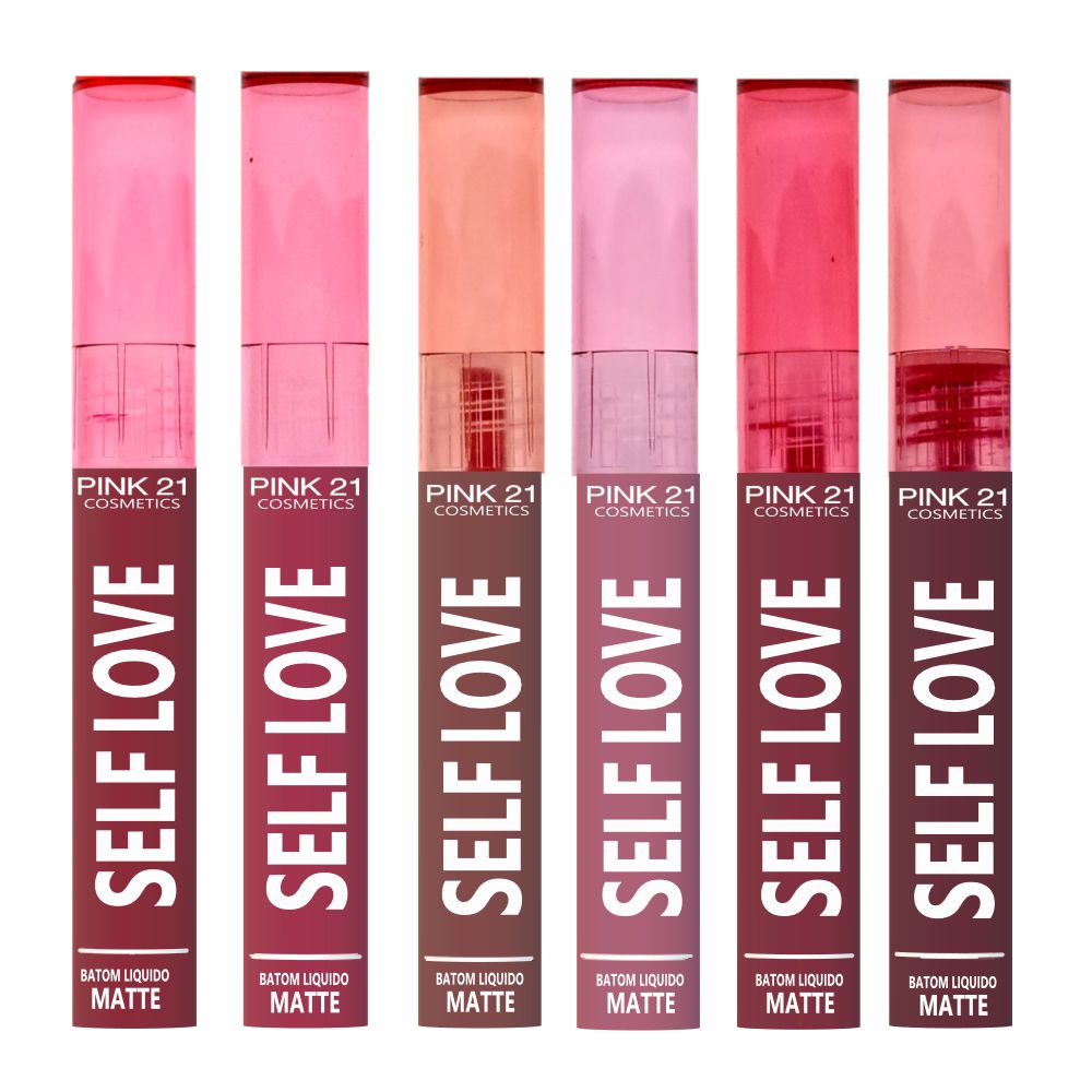Pink 21 - Batom Líquido Matte Self Love CS3711 B - 24 Und