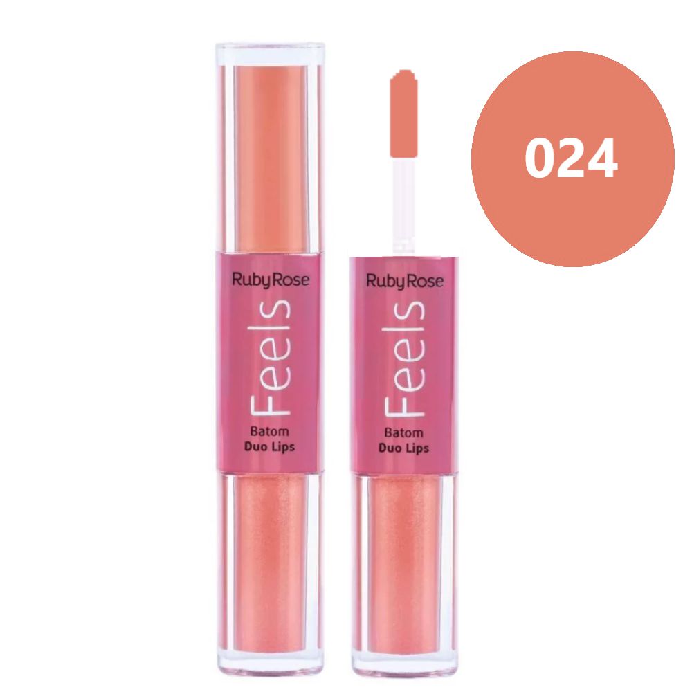 Ruby Rose - Batom Duo Lips HB8225 - Distribuidora JCF: Maquiagem e