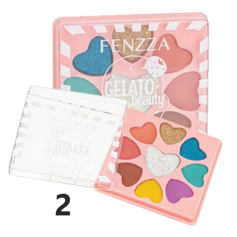 Fenzza - Paleta de Sombra GelatoBeauty FZMD1043 - Kit C/2un