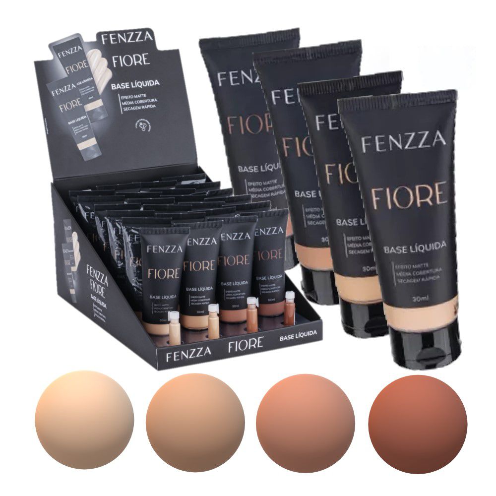 Fenzza - Base Matte Fiore BE84 - Box C/24 UND - Distribuidora JCF
