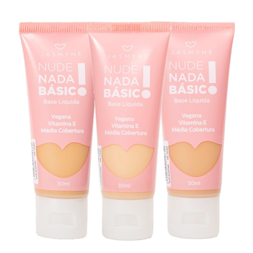 Jasmyne - Base Liquida Nude Nada Basico JS00058 (A) - 06 UND
