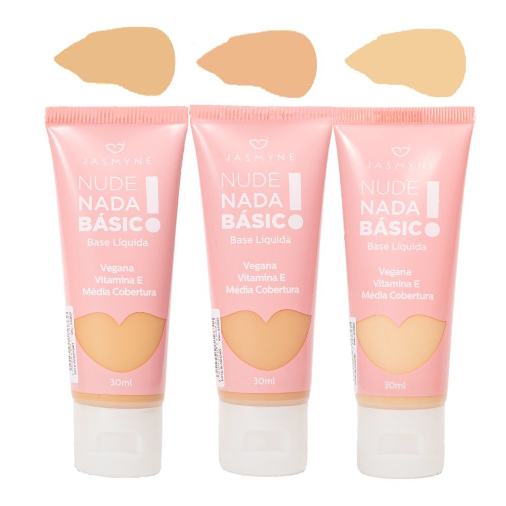 Jasmyne - Base Liquida Nude Nada Basico JS00058 (A) - 06 UND