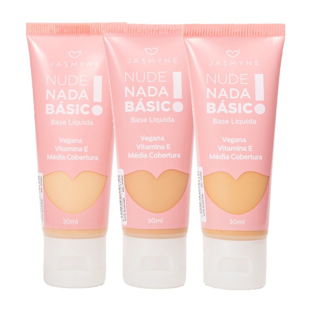 Jasmyne - Base Liquida Nude Nada Basico JS00058 (A) - 03 UND