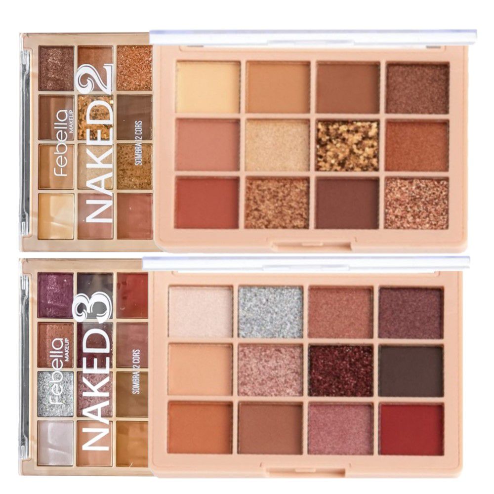 Febella - Paleta de Sombras Naked PSO30334 - Kit C/06 UND