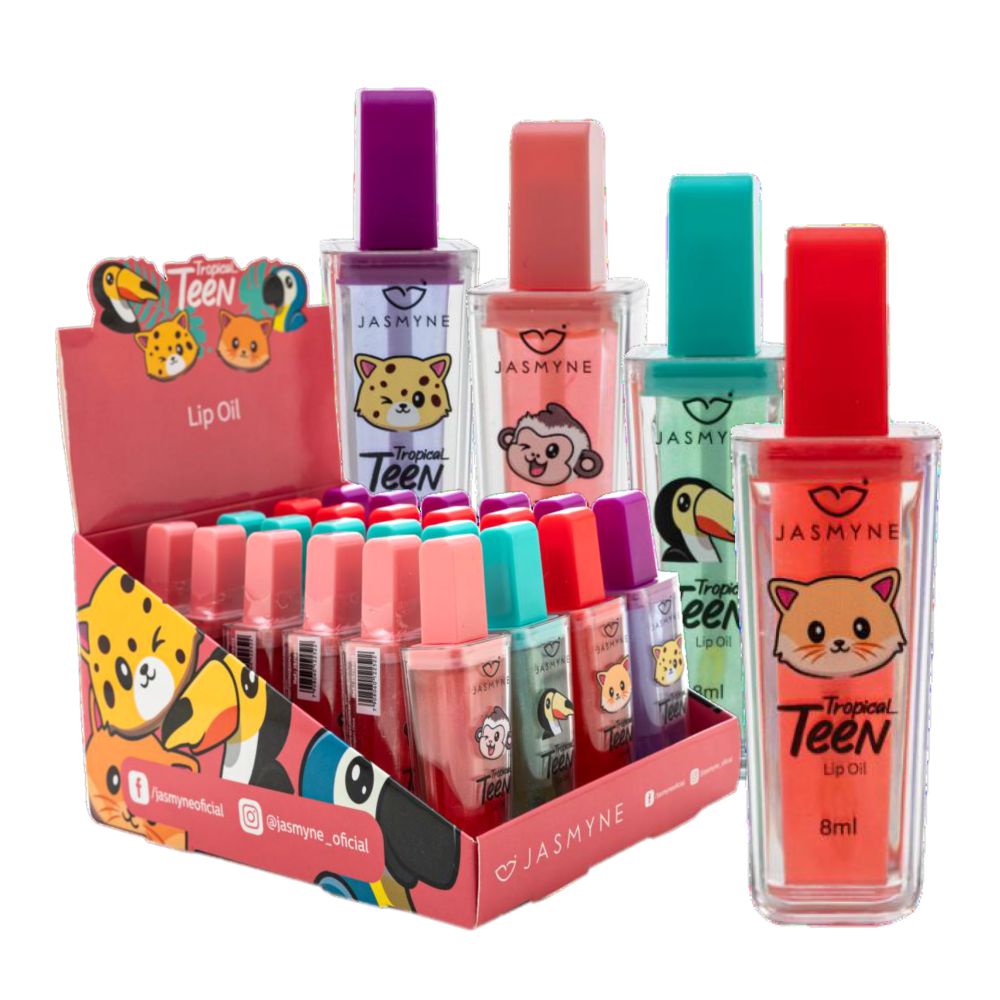 Jasmyne - Lip Oil Tropical Teen JSJ18013 - Box C/24 UND