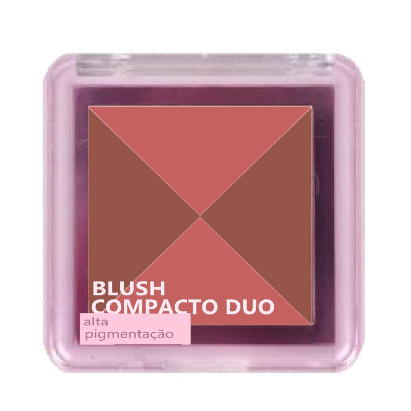 Ruby Rose - Blush Compacto Duo HBF585 - Kit C/05 UND