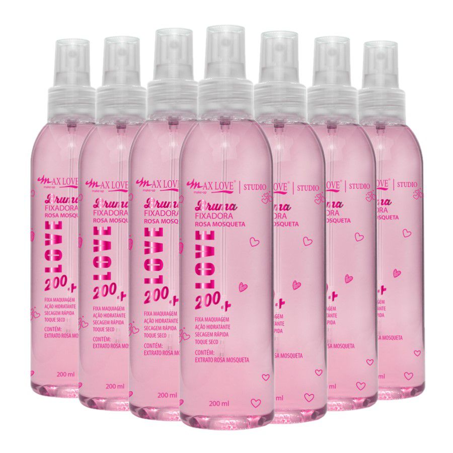 Max Love - Bruma Fixadora Rosa Mosqueta - Kit C/06 UND