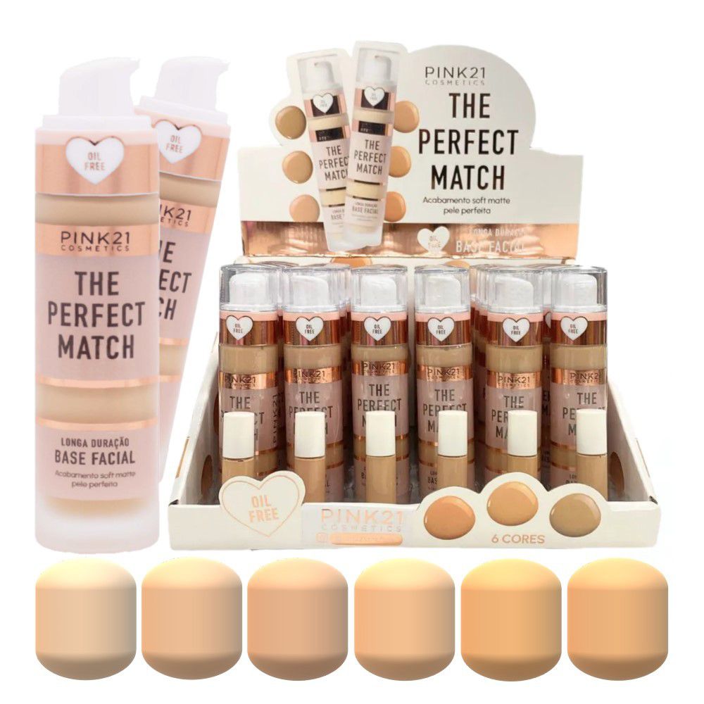BD Perfect Cream & Blur Foundation セット Pink 21 - Base The Perfect Match Soft Matte CS4404 - 24 Und