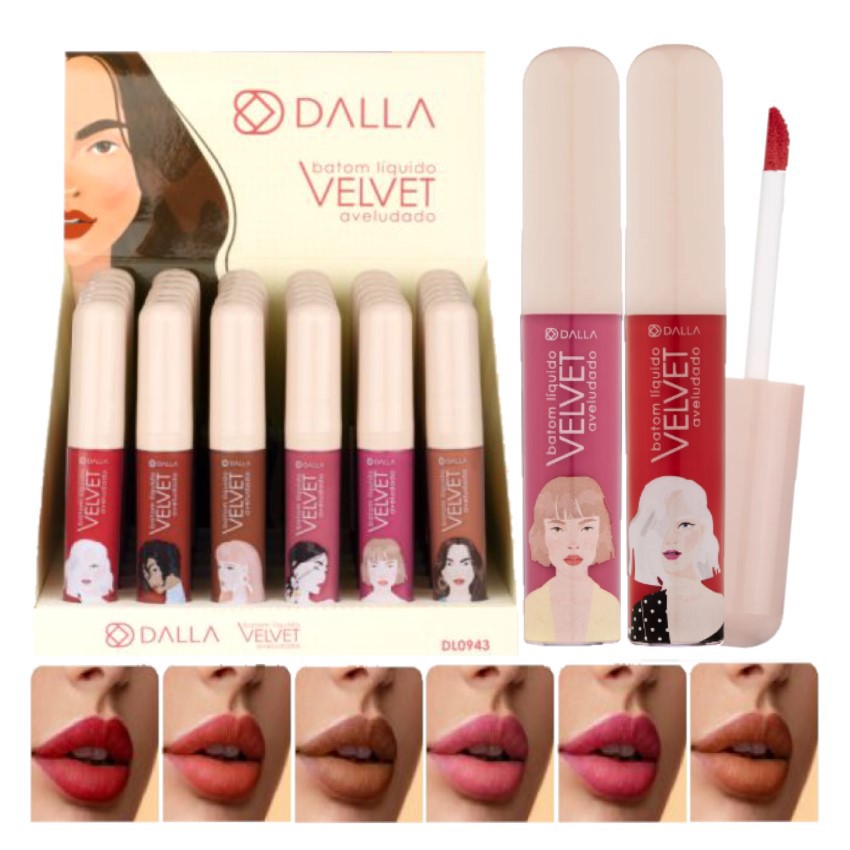 Dalla - Batom Liquido Velvet Aveludado DL0943 - 36 Und