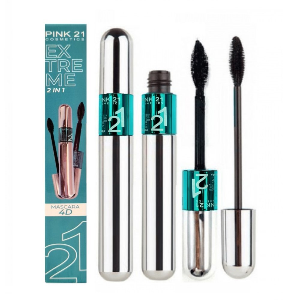Pink 21 - Mascara de Cilios 2 em 1 Extreme 4D CS3550 - UNIT