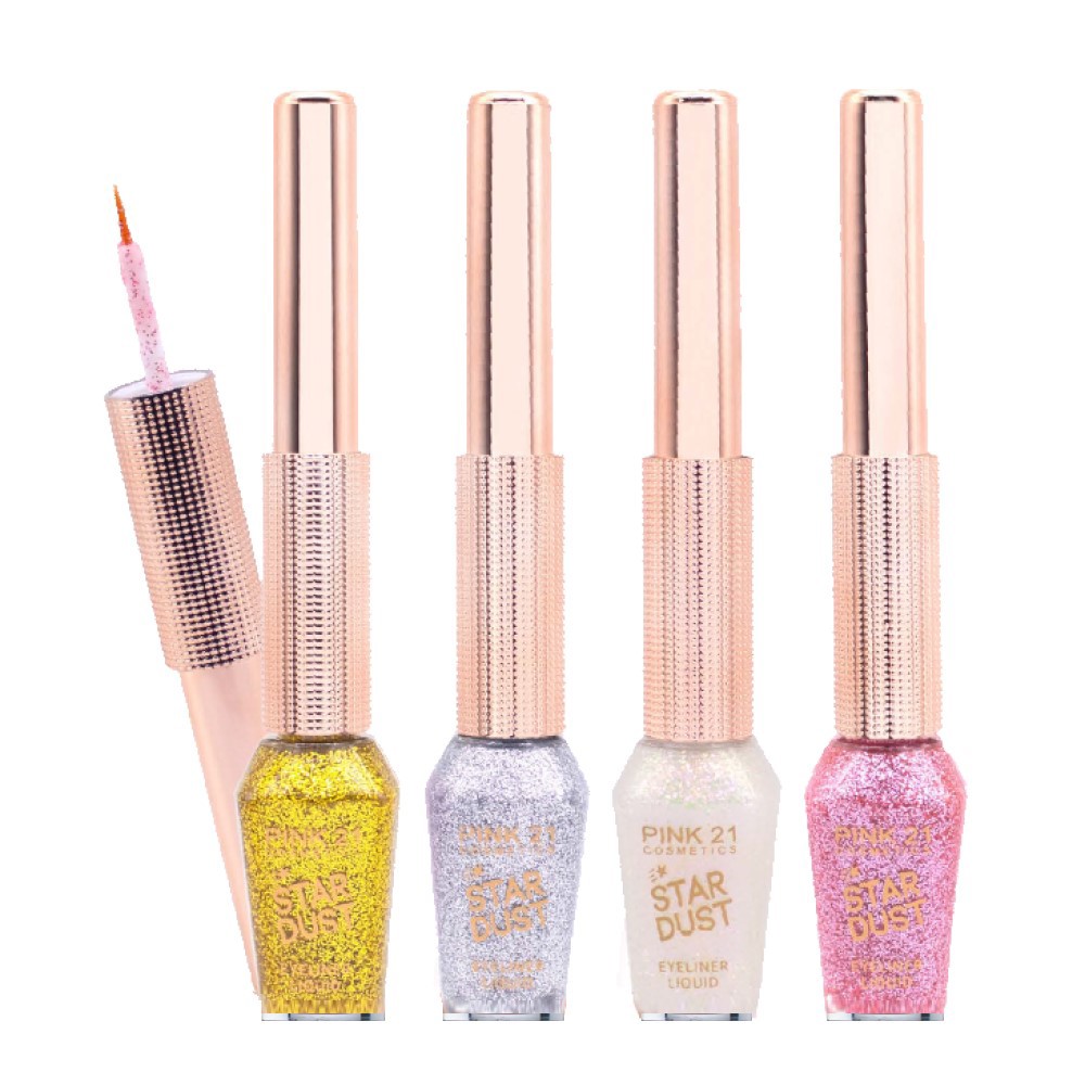 Pink 21 - Delineador Colorido Glitter CS3951 - 24 Und