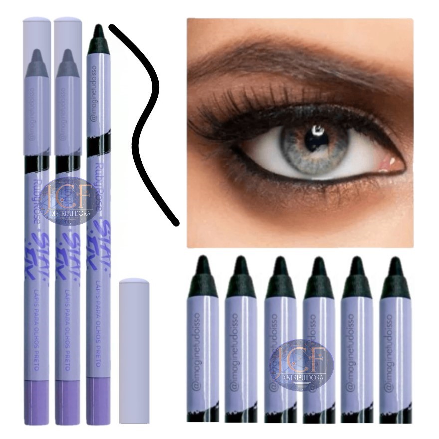 Ruby Rose - Lápis de Olho Preto HB520 Stay Fix - Distribuidora JCF