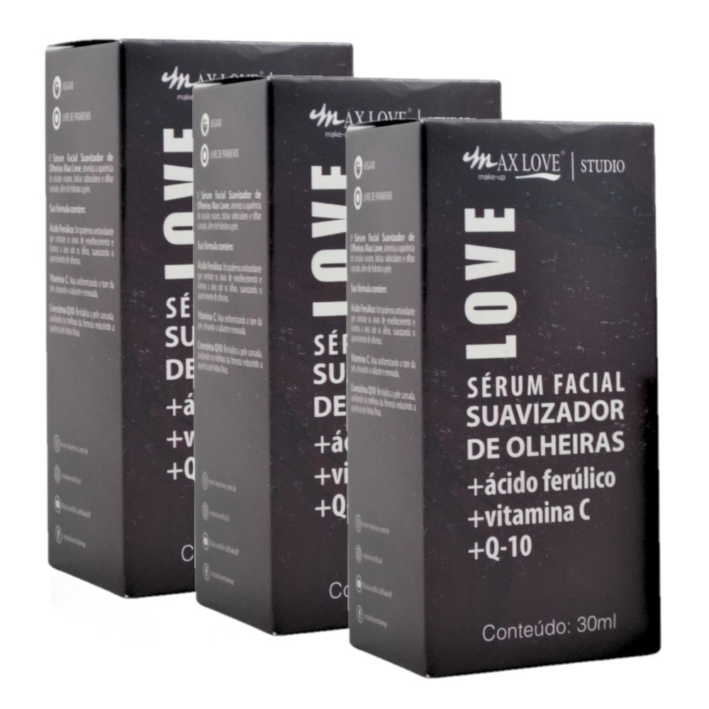 Max Love - Serum Suavizador de Olheiras - 24 Und - Distribuidora