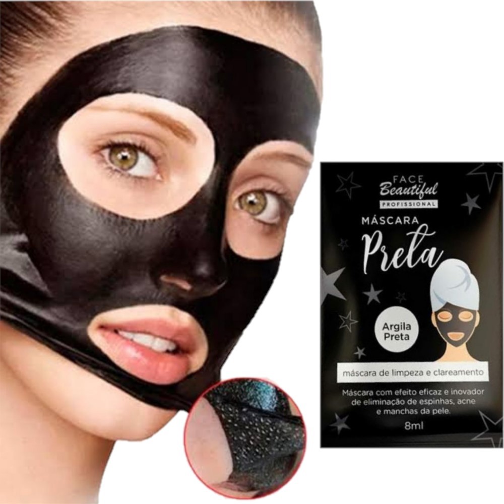Face Beautiful - Mascara Preta Sachê 50 Unids - FB117