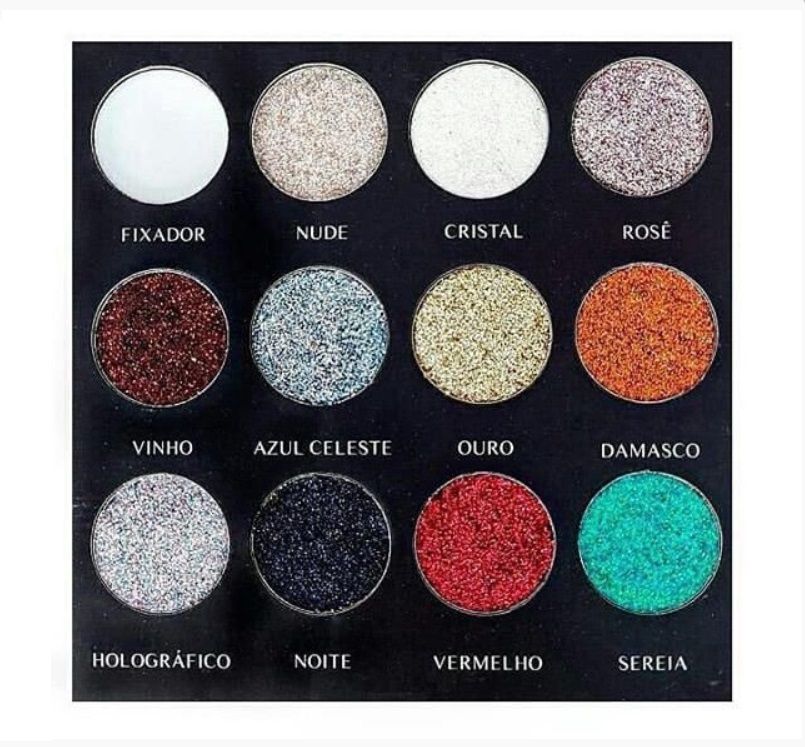 Paleta de Glitter Gel Joker Partículas de Alto Brilho Mahav