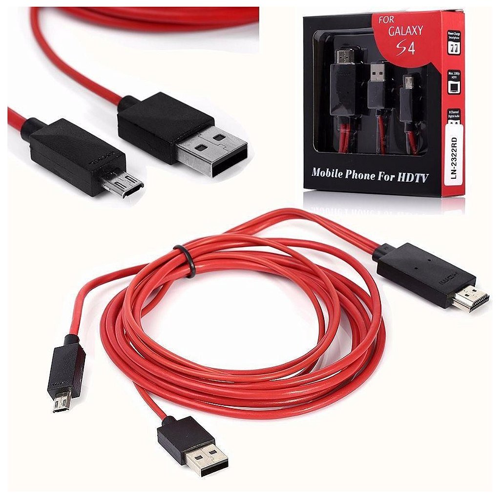 MicroUSB To HDMI USB MHL変換ケーブル 2m 通用版 Galaxy S3 S4 S5