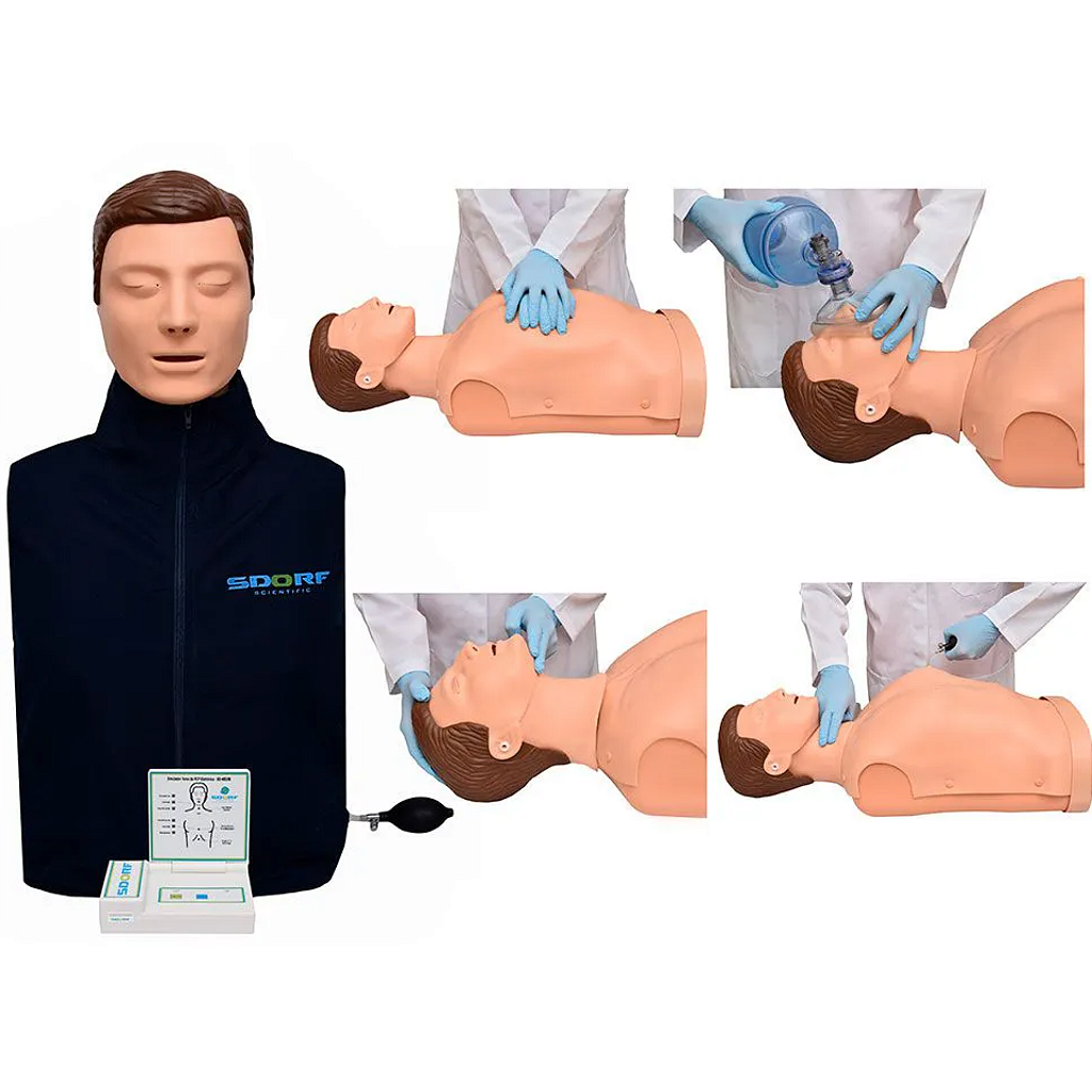 SIMULADOR DE RCP TORSO C/ DISPLAY ELETRÔNICO - SD4002/B-SDORF