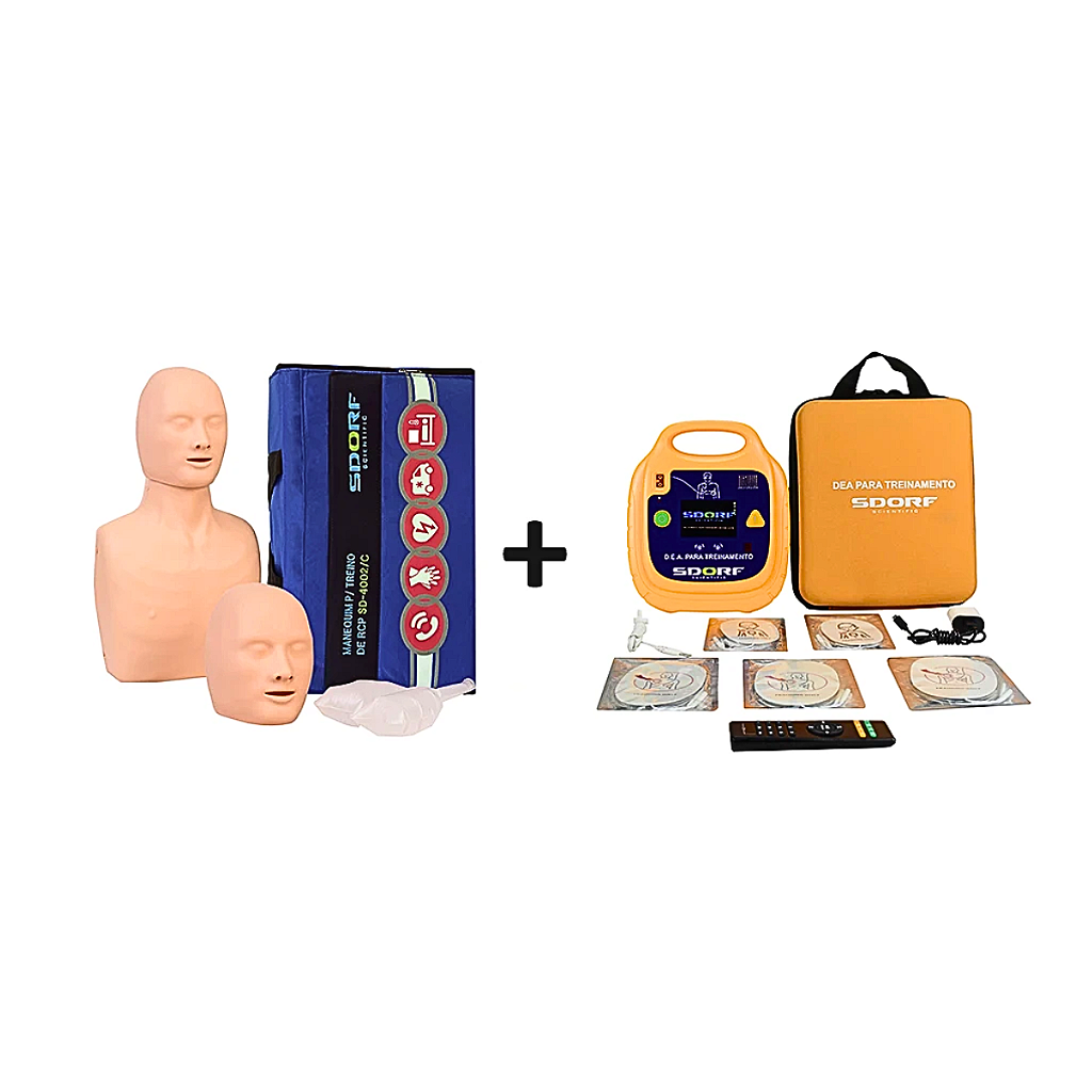 KIT PARA SIMULAÇÃO DE SUPORTE BASICO À VIDA (BLS) - SD-BLS - SDORF