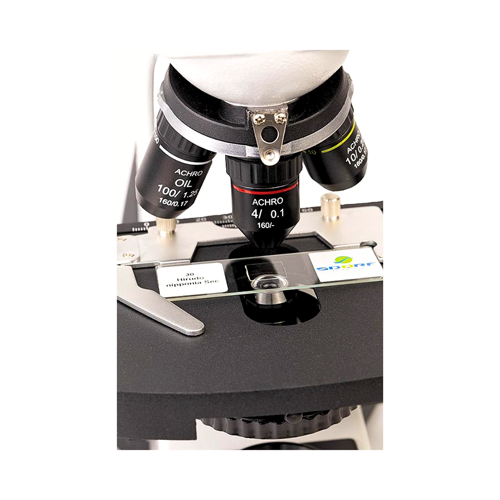 MICROSCÓPIO BIOLÓGICO BINOCULAR C/ AUMENTO DE 40X A 2.000X