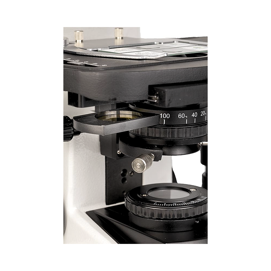 MICROSCOPIO BIOLOG BINOCULAR OPTICA PLANA INF AUMEN.40-1600X