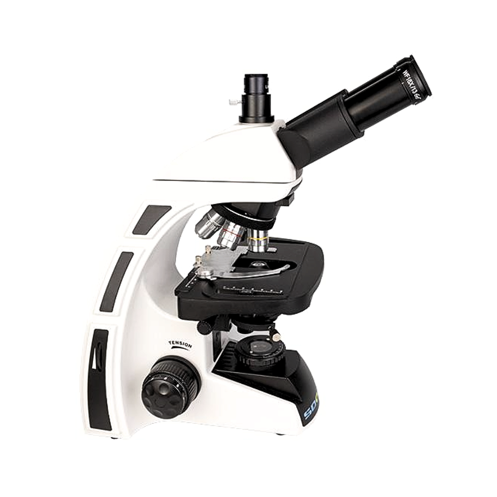 MICROSCOPIO BIOLOG TRINOCULAR OPTICA PLANA INF AUMEN 40-1600X