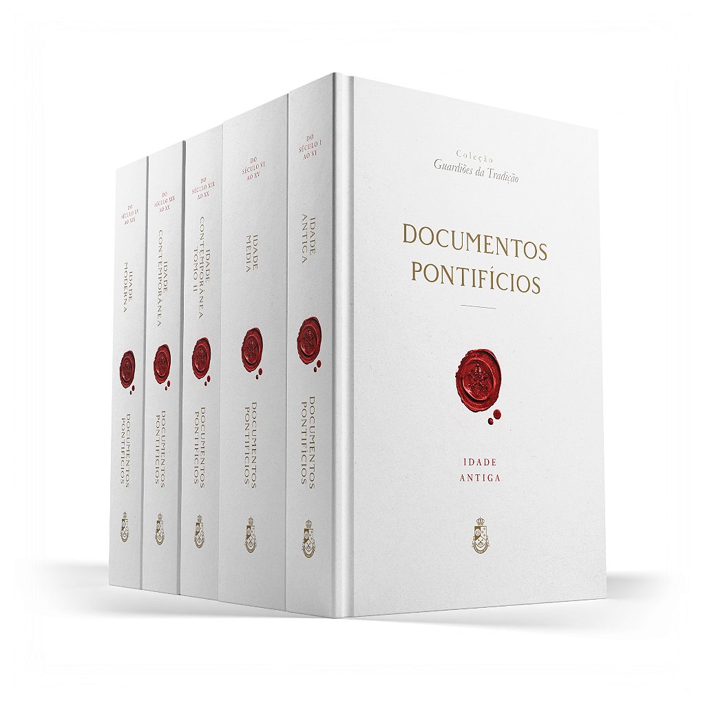 Coleção 250 Documentos Pontifícios – 5 tomos capa dura
