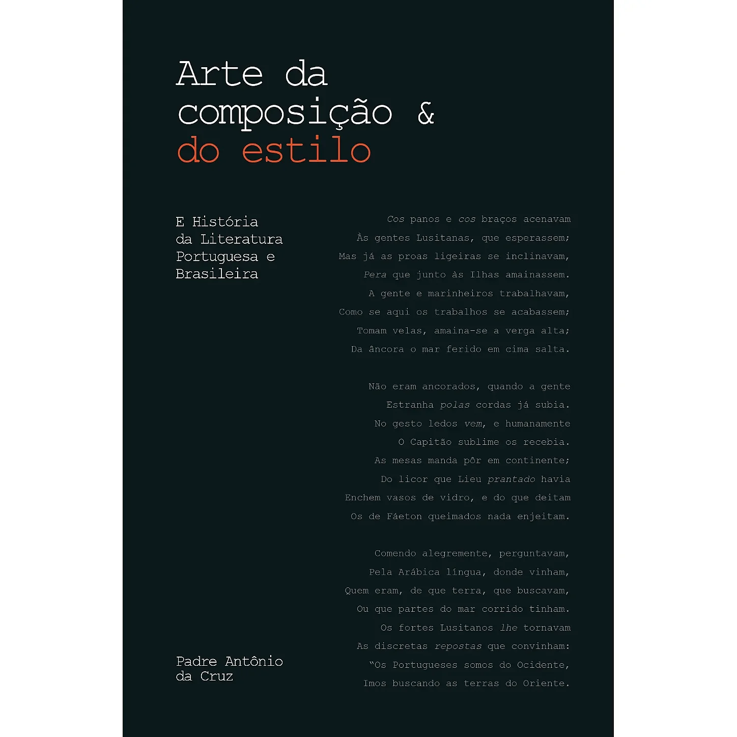 Livro A Arte da Composição e do Estilo, do Padre Antônio da Cruz