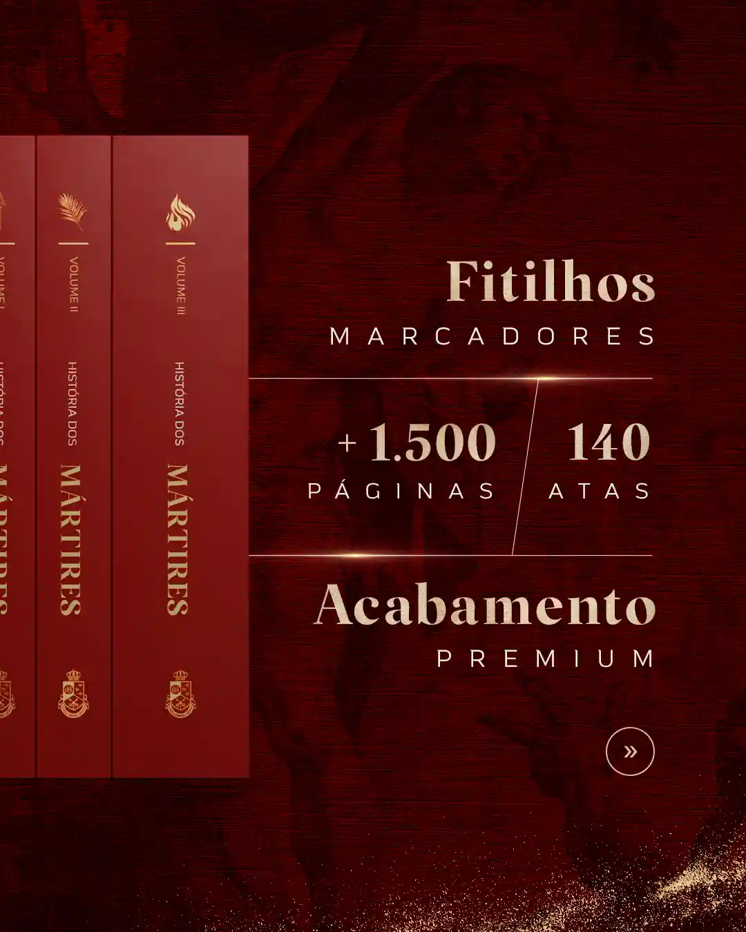 Capa do livro História dos Mártires com título visível