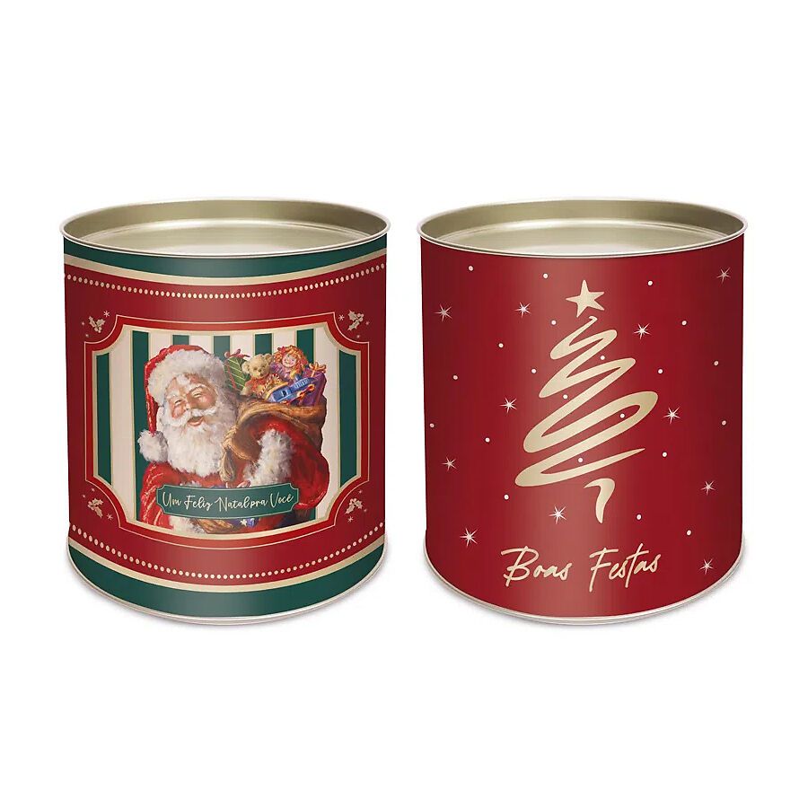 Lata Para Panetone - Noel Carmin - 18 x 16,5 cm - Cromus Natal - 1