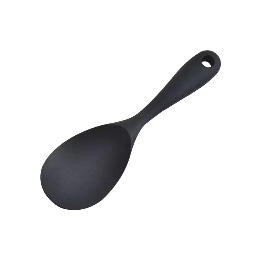 Colher de Silicone 22 cm - Preto - 1 unidade - Rizzo