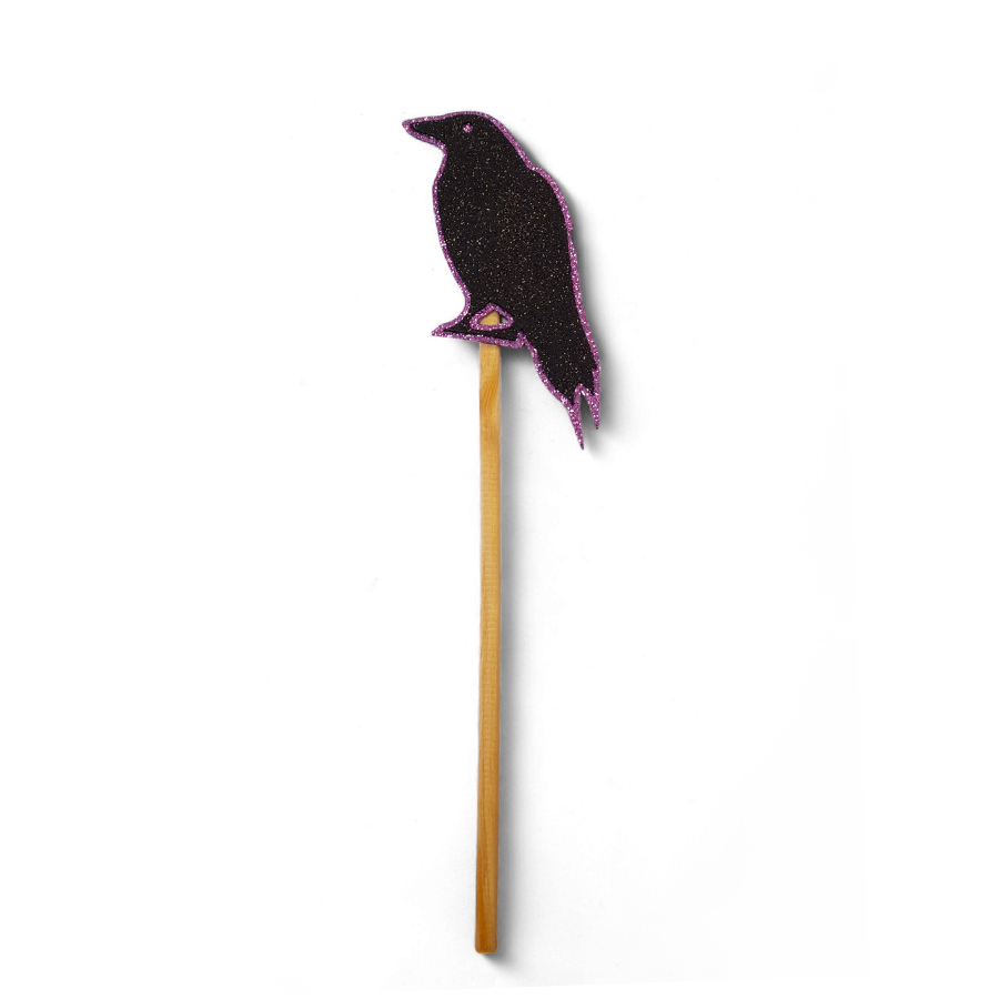 Palito Decorativo Halloween - Corvo - 28cm - 5 unidades Palito Decorativo Halloween - Corvo - 28cm - 5 unidades