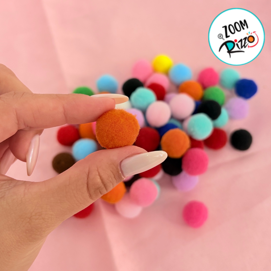 Pompom Multicolor - 20mm - 100 unidades - Rizzo - Loja de