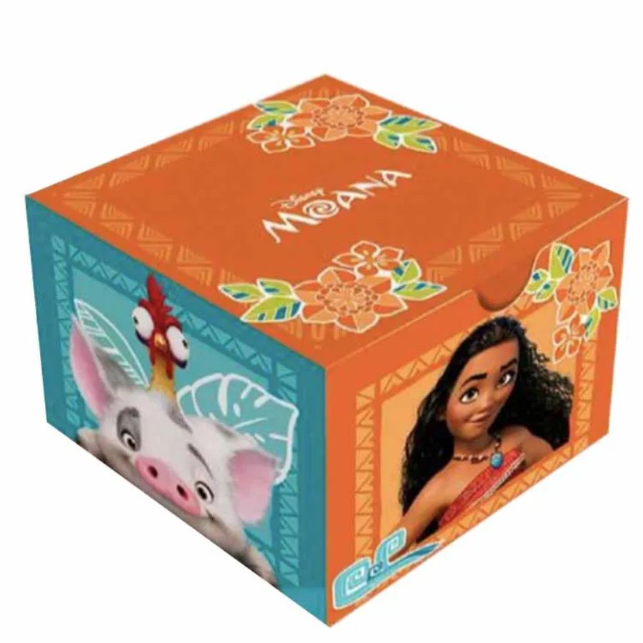 Caixa 4 Doces Quadrada - Moana - 6x7,5x7,5cm - 10 unidades