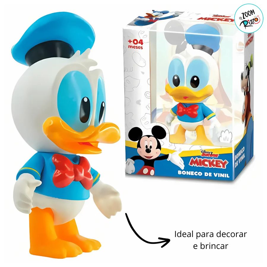 Boneco Pato Donald Articulado de Vinil - 12cm - 1 unidade - Disney