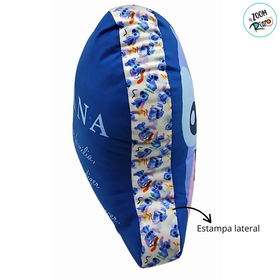 Almofada Formato Stitch Ohana - 32cm - 1 unidade - Disney Original