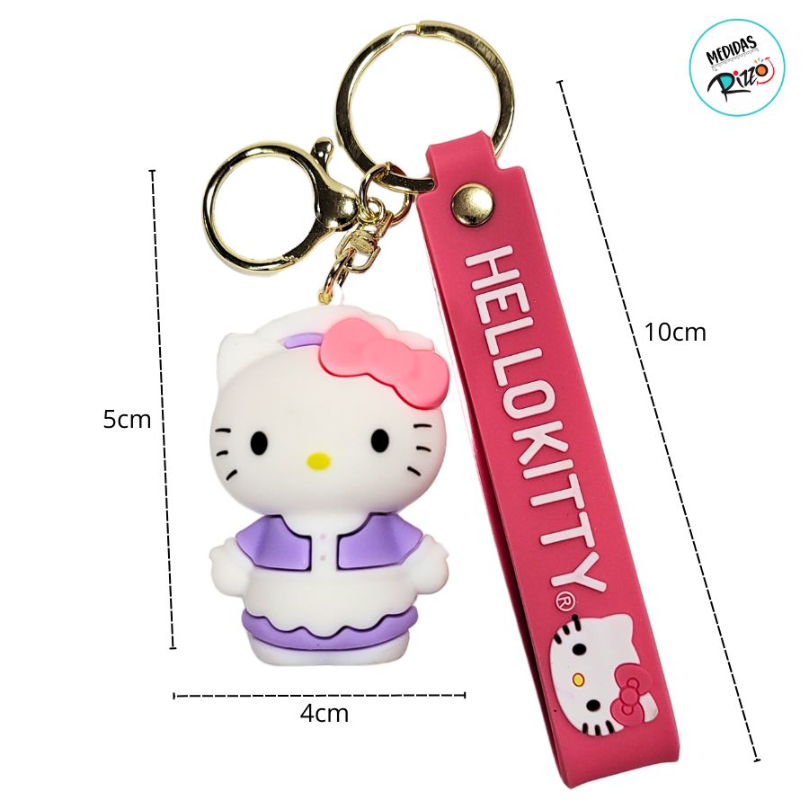 Chaveiro 3D Hello Kitty Lilás - 5cm - 1 unidade - Rizzo - Loja de