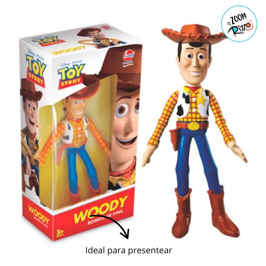 Boneco Articulado Woody - Toy Story - 18cm - 1 unidade - Disney