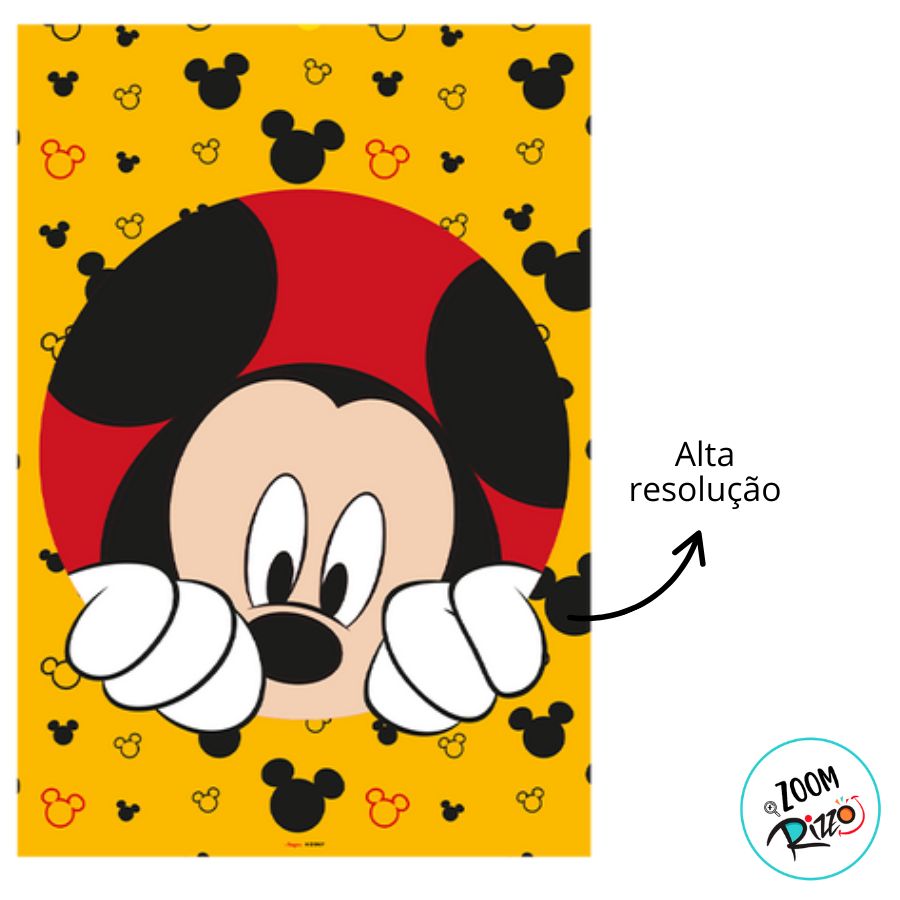 Cartaz Decorativo - Mickey Mouse - 4 unidades - Disney Original