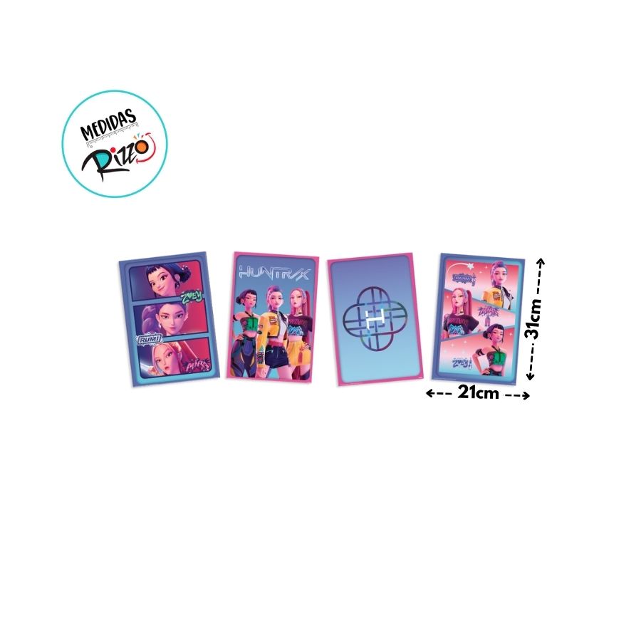 Quadro Decorativo - Guerreiras do K-pop - 21x31cm - 4 unidades