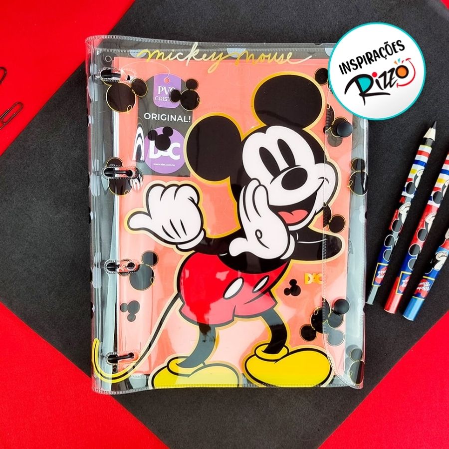 Fichário Universitário Com 192 Folhas - Mickey - Ref. 4584