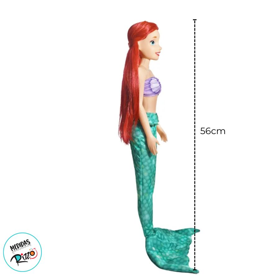 Boneca Mini My Size - Ariel - 56cm - Disney Original - 1 unidade